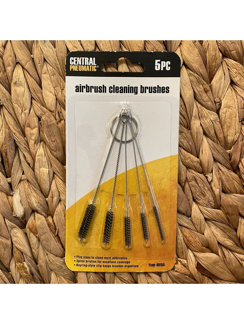 ✅Central Pneumatic Airbrush Kit and 5 Piece Cleaning Brush Set#️⃣0968